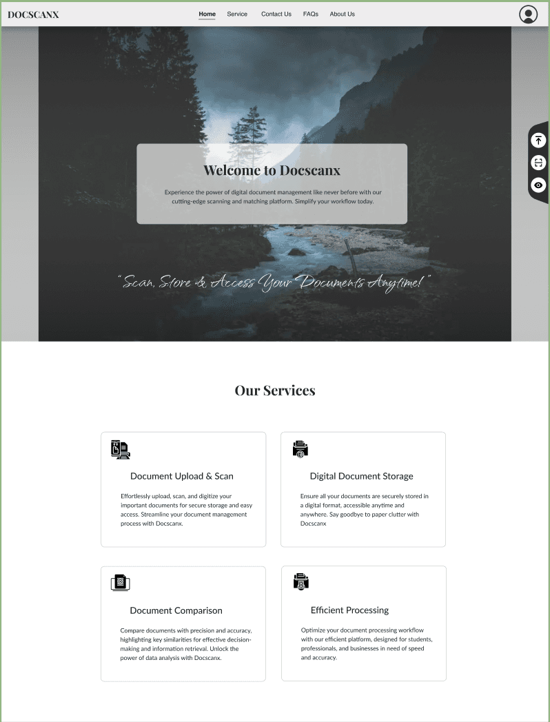 UI/UX Design - DocScanX